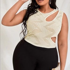 SHEIN SXY Plus Cut Out Tank Top. Size 18.